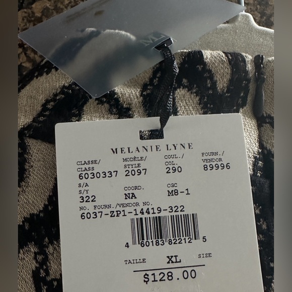 NWT Melanie Lyne Mock Neck Tunic - Picture 9 of 9